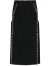 Rabanne Rhinestone-embellished Maxi Skirt In Black