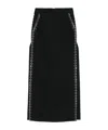Rabanne Rhinestone-embellished Maxi Skirt In Black