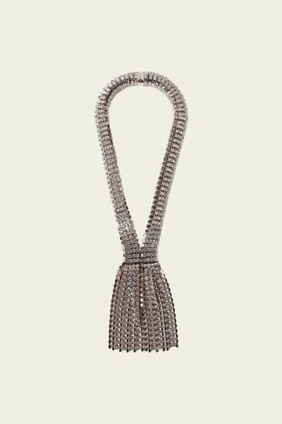 Rabanne Rhinestone Necklace In Gold Crystal In Metallic