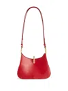 Rabanne Ring-detail Leather Shoulder Bag In Red