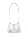 Rabanne Ring-detail Leather Shoulder Bag In Silver