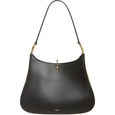 Rabanne Ring Leather Hobo Shoulder Bag In Multi