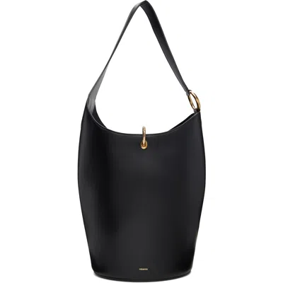Rabanne Ring Leather Tote Bag In Black