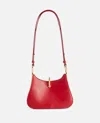 Rabanne Ring-detail Leather Shoulder Bag In Red