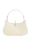Rabanne Micro Ring Leather Top Handle Bag In Neutral