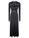 Rabanne Second Skin Effect Long Dress In Black