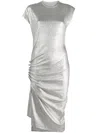 Rabanne Robe Mid Lenght Dress In Silver