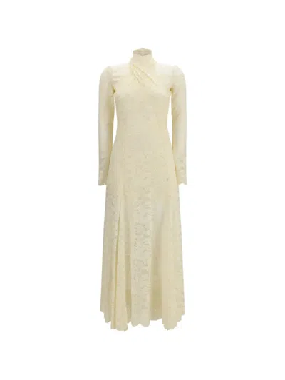 Rabanne Robe Midi Dress In Neutral