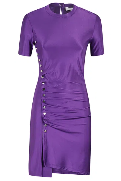 Rabanne Robe Short Dress In Violet