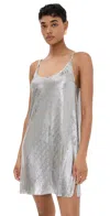Rabanne Metallic Sleeveless Top With Spaghetti Straps And Chainmail In Tech Fabric Woman In Silver