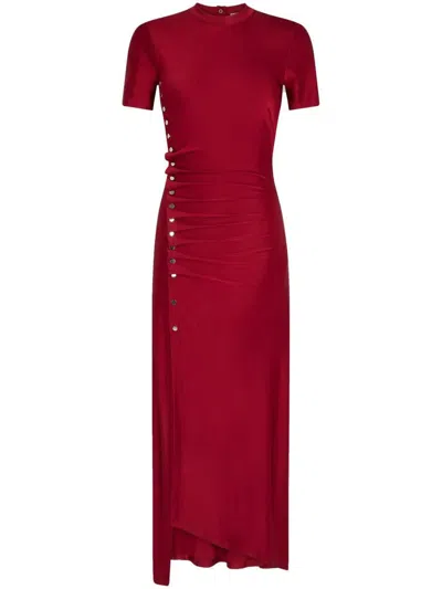 Rabanne Robe Viscose Jersey In Red