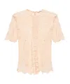Rabanne Haut Blouse Raffia In Nude