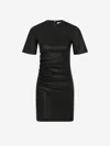 Shop Rabanne Ruched Design Mini Dress