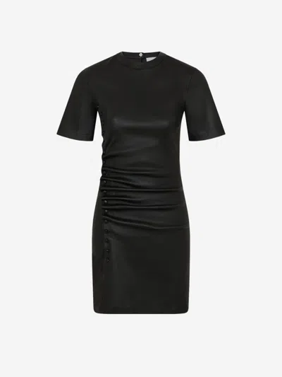 Rabanne Ruched Design Mini Dress In Black