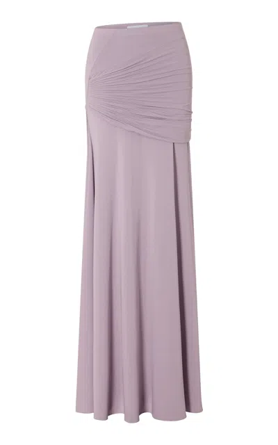 Rabanne Ruched Maxi Skirt In Pink