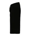 Rabanne Elastic Skirt With Side Slit In Black