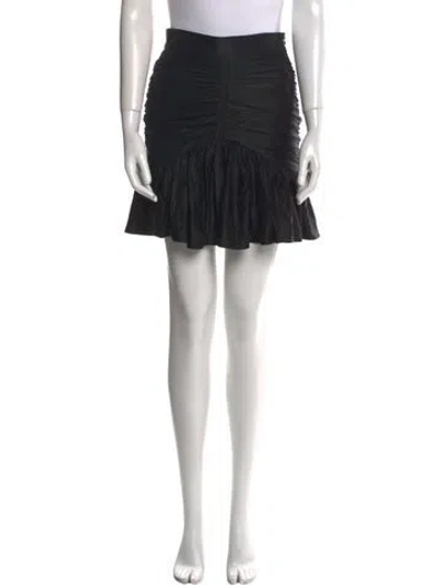 Pre-owned Rabanne Ruffle Embellishment Mini Skirt In Black