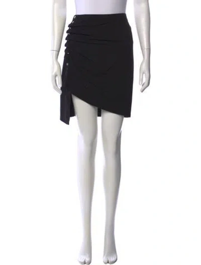 Pre-owned Rabanne Ruffle Embellishment Mini Skirt W/ Tags In Black