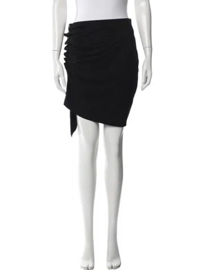 Pre-owned Rabanne Ruffle Embellishment Mini Skirt W/ Tags In Black