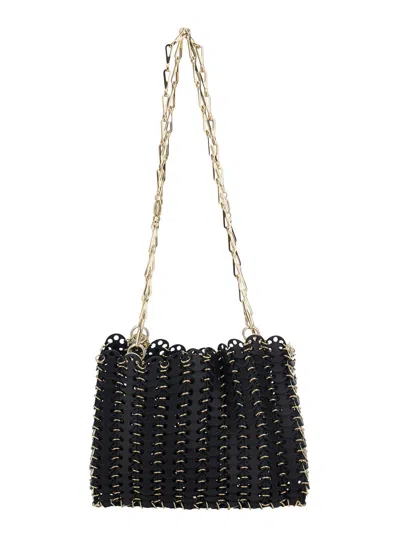 Rabanne Sac A Main Bag In Black Gold