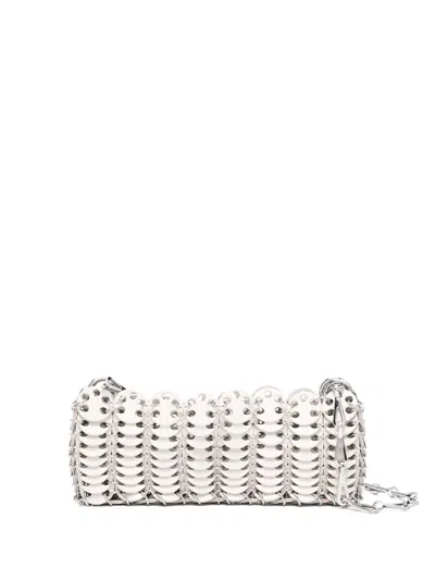 Rabanne Sac A Main Bag In Cream Silver
