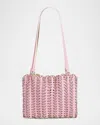 Rabanne Sac A Main Disc Leather Shoulder Bag In M977 Pinkgold