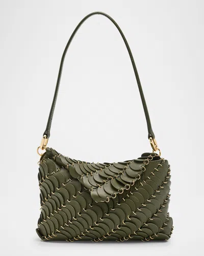Rabanne Sac A Main Leather Disc Shoulder Bag