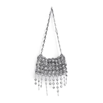 Rabanne Paco  Embellished 1969 Nano Bag In Silver