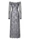 Rabanne Scalloped Maxi Dress In Animal Print