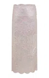 Rabanne Scalloped Maxi Dress In Silver