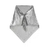 Rabanne Metallic Chain-mail Scarf In Silver