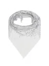 Rabanne Pixel Chainmail Scarf In Silver