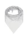 Rabanne Pixel Chainmail Scarf In Silver