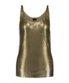 Rabanne Scoop-neck Chainmail Top In Multicolor