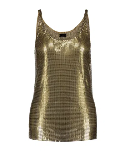 Rabanne Scoop-neck Chainmail Top In Multicolor