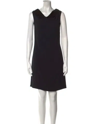 Pre-owned Rabanne Scoop Neck Knee-length Dress W/ Tags In Black