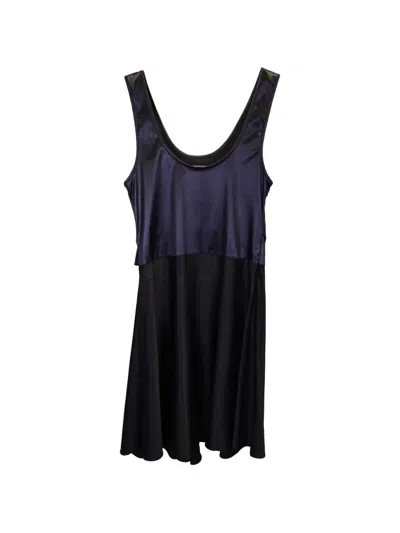 Pre-owned Rabanne Scoop Neck Mini Dress In Black