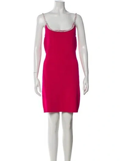 Pre-owned Rabanne Scoop Neck Mini Dress In Pink