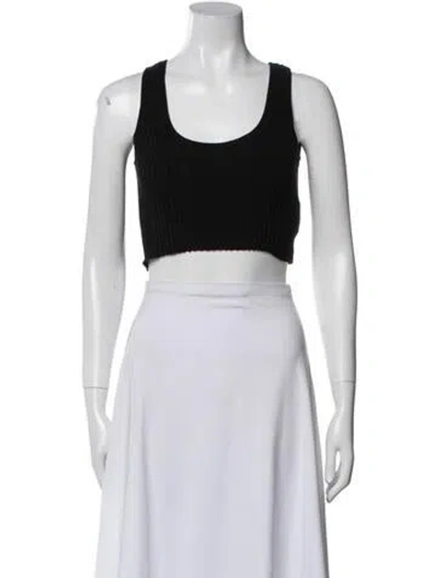 Pre-owned Rabanne Scoop Neck Sleeveless Crop Top In Multi