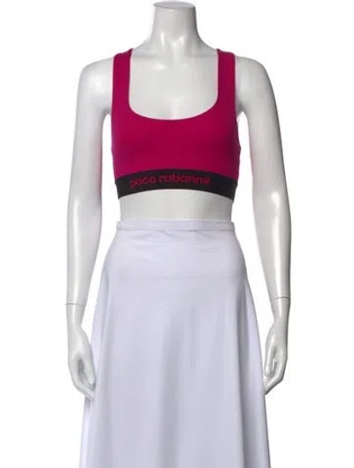 Pre-owned Rabanne Scoop Neck Sleeveless Sports Bra In Multi