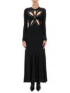 Rabanne Second Skin Effect Long Dress In Black