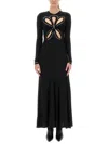 Rabanne Second Skin Effect Long Dress In Black