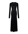 Rabanne Second Skin Effect Long Dress In Black