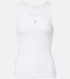 RABANNE SEMI-SHEER COTTON T-SHIRT