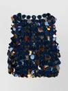 Rabanne Sequin Chain Link Sleeveless Top