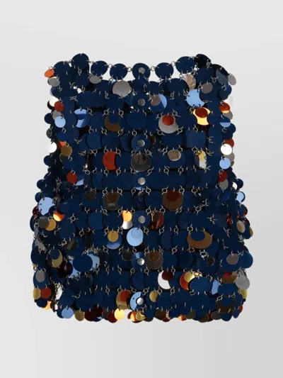 Rabanne Sequin Chain Link Sleeveless Top In Multicolour