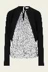 Rabanne Sequin Detail Blouse In Black In Black