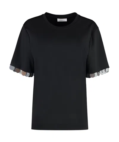 RABANNE SEQUIN-DETAIL T-SHIRT