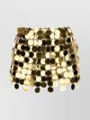 Rabanne Sequin Embellished High-waisted Mini Skirt In Orange
