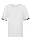 Rabanne Sequin-embellished T-shirt In White